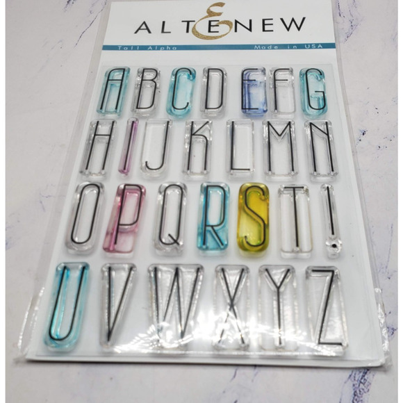Tall Alphabet Altenew Clear Unmounted Craft Stamps - Picture 2 of 5